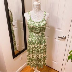 Cynthia Steffe Green and White Summer Dress